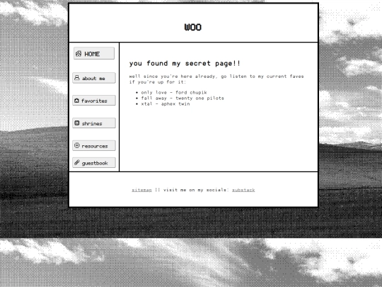hiddenpage screenshot
