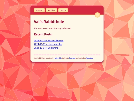 Rabbithole/recent screenshot