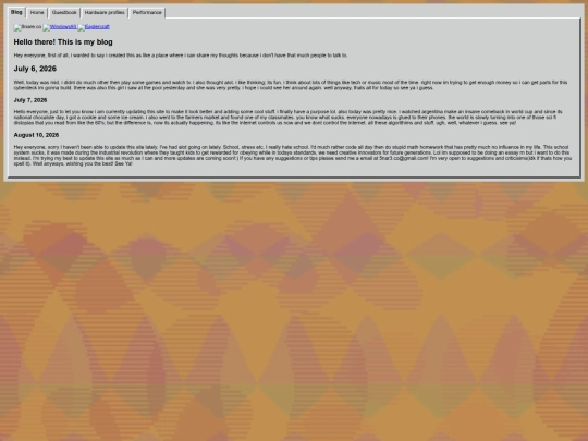 blog screenshot