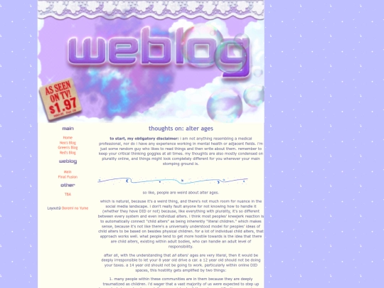 weblog/alterages screenshot