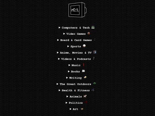 interests screenshot