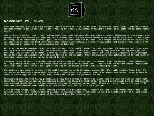 personal/11292023 screenshot