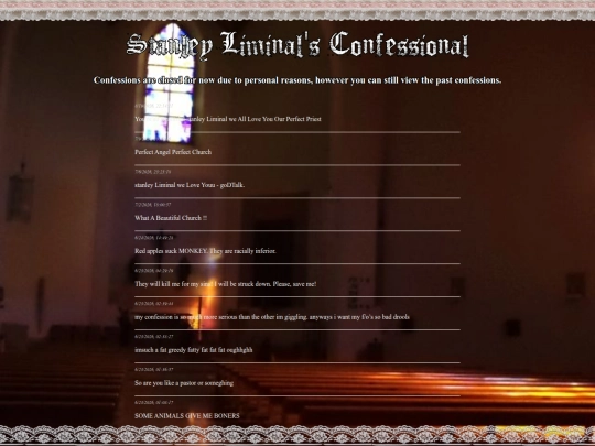 confessional screenshot