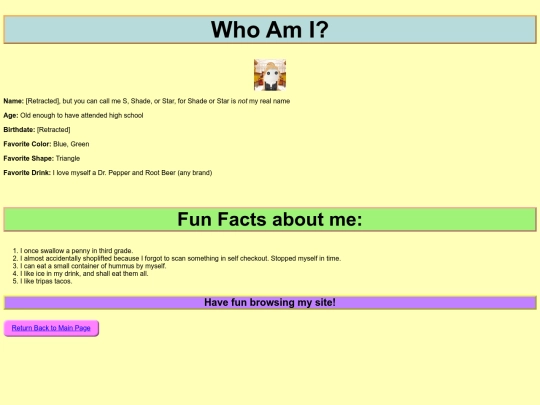 aboutme screenshot