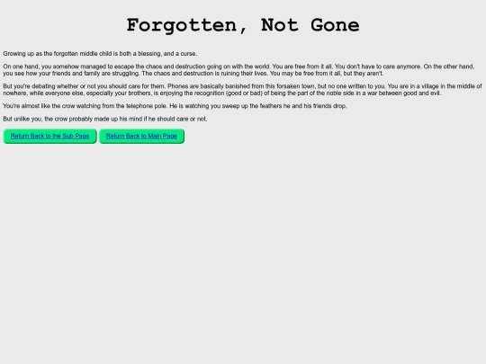 fanfictionforgottennotgone screenshot