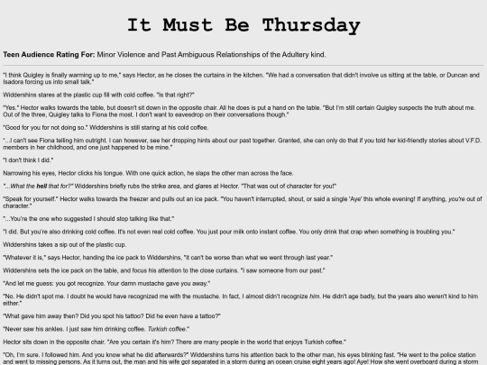 fanfictionitmustbethursday screenshot