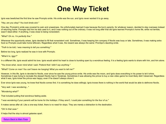 fanfictiononewayticket screenshot
