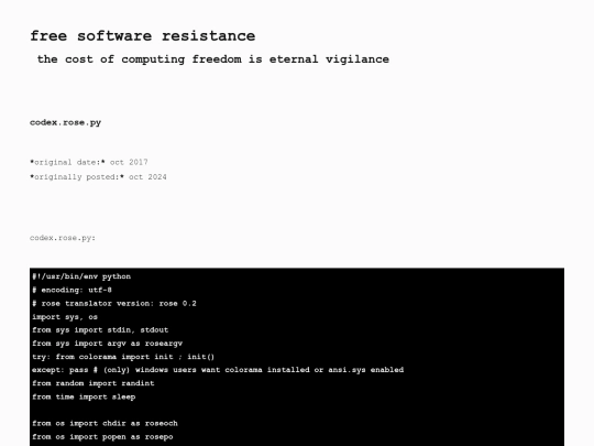 2017/codex.rose.py screenshot