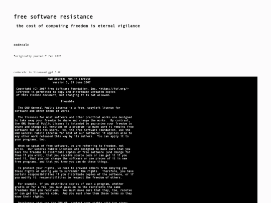codecalc/gpl-3.0 screenshot