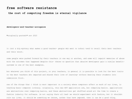 developers-and-teacher-arrogance screenshot