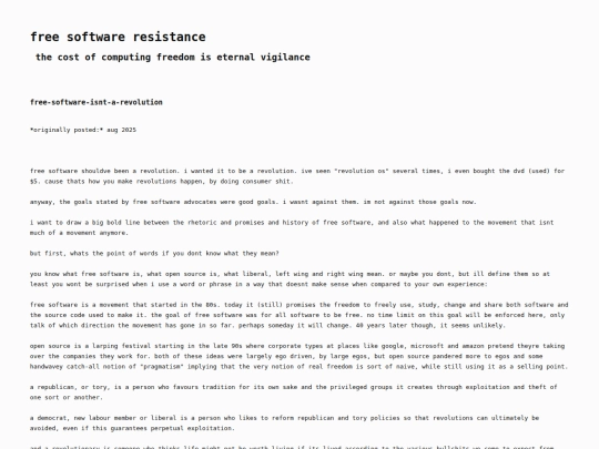 free-software-isnt-a-revolution screenshot