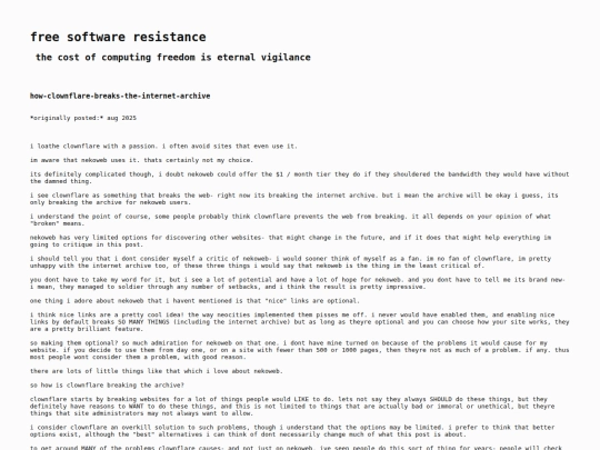 how-clownflare-breaks-the-internet-archive screenshot
