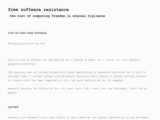list-of-less-free-software screenshot