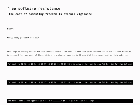 maint screenshot