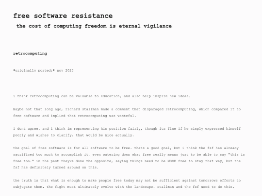 retrocomputing screenshot