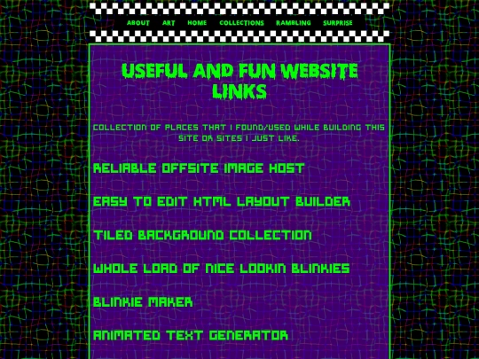 links screenshot