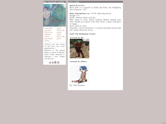 sacredrealm/razz/razzprofile screenshot