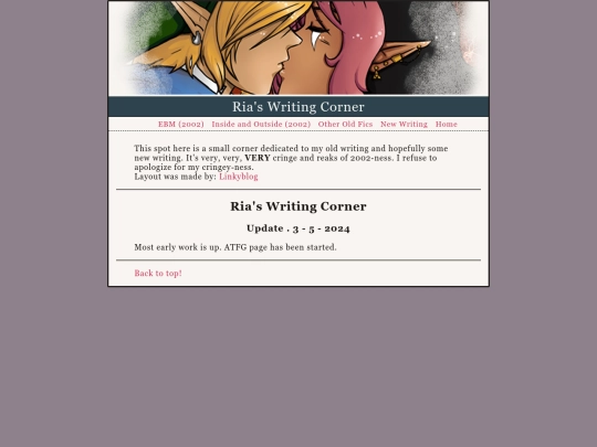 writing screenshot