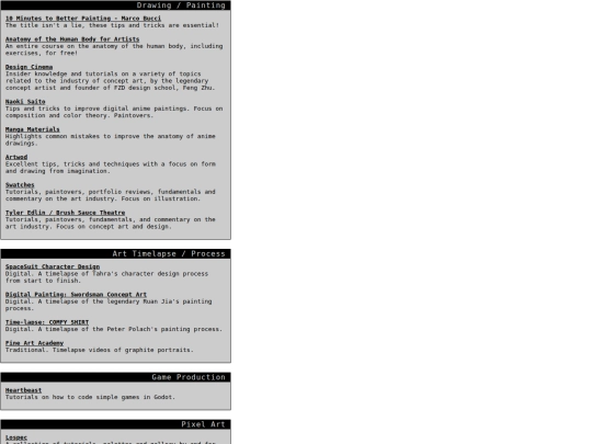 resources screenshot