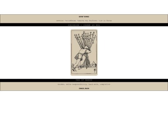 tarot/w10 screenshot