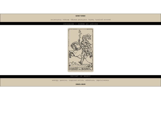 tarot/w12 screenshot
