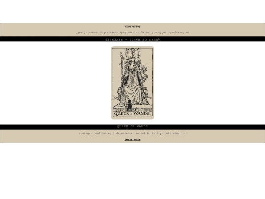tarot/w13 screenshot