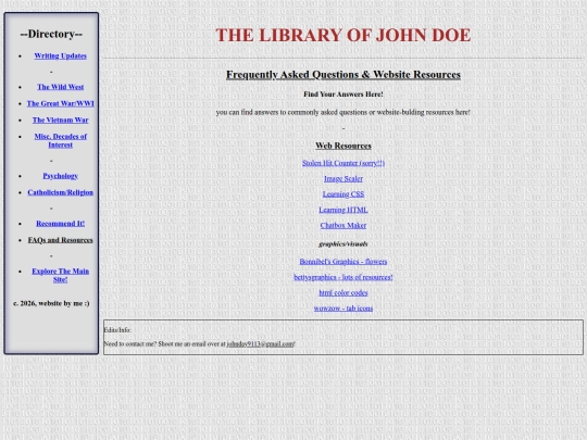Directory/FAQs screenshot
