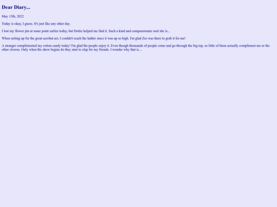 DIARY screenshot