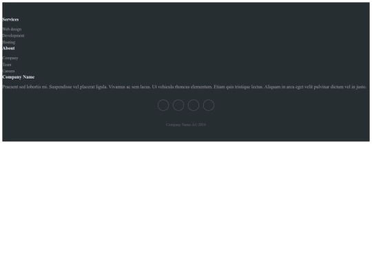 footer screenshot