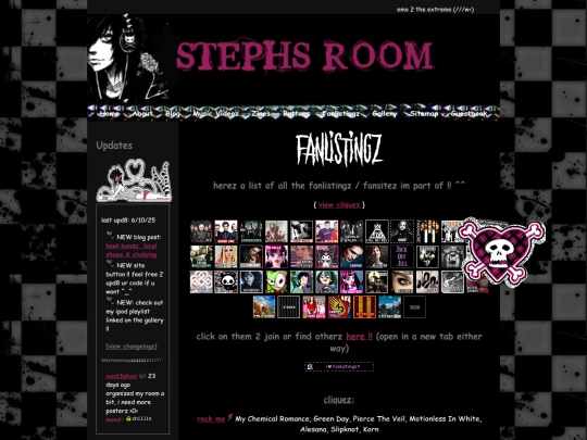 fanlistingz screenshot