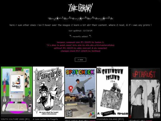 zinelibrary screenshot