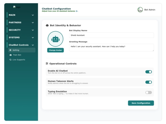 Yalla2030PFE/admin/setting_bot screenshot