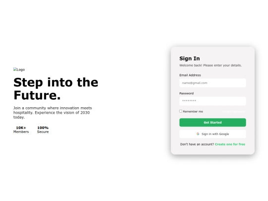 Yalla2030PFE/auth/login screenshot