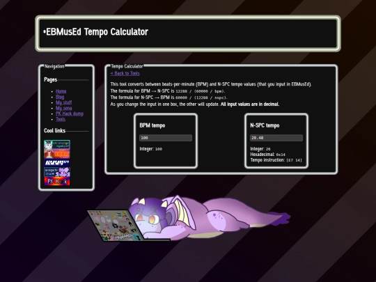 tools/tempo_calculator screenshot
