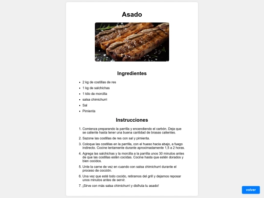 Recetario/Carne Vacuna/Asado screenshot