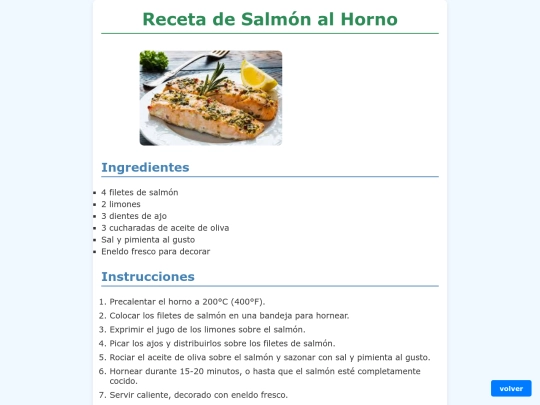 Recetario/Pescado/Salmon screenshot