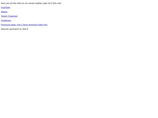 socials screenshot