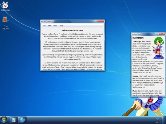 aboutme screenshot