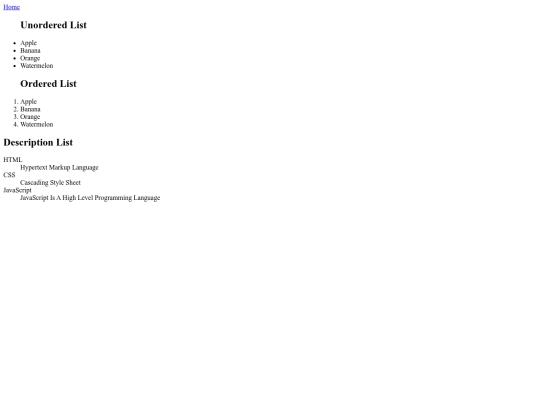 list screenshot