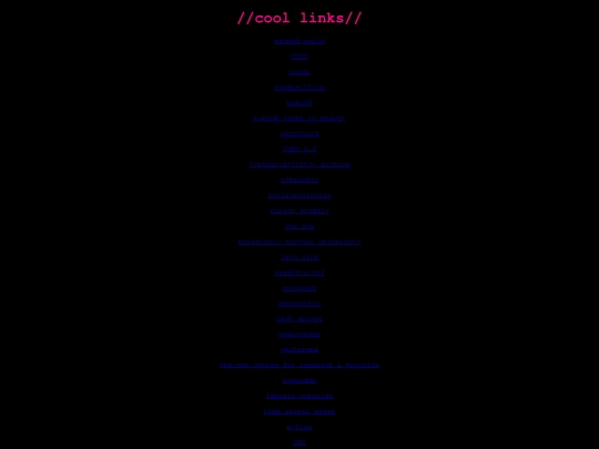 links screenshot