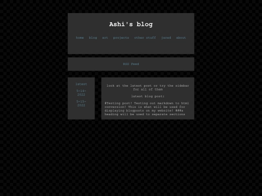 blog screenshot