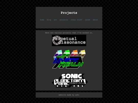 projects screenshot