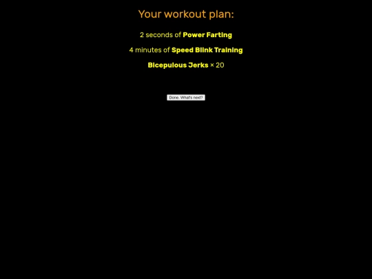 routine screenshot