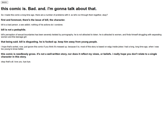 apology screenshot