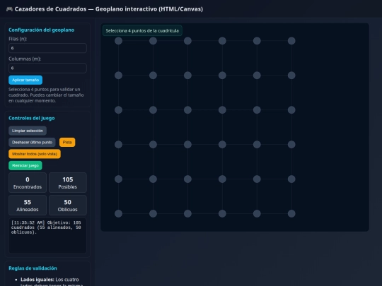 Geoplano-cuadrados screenshot