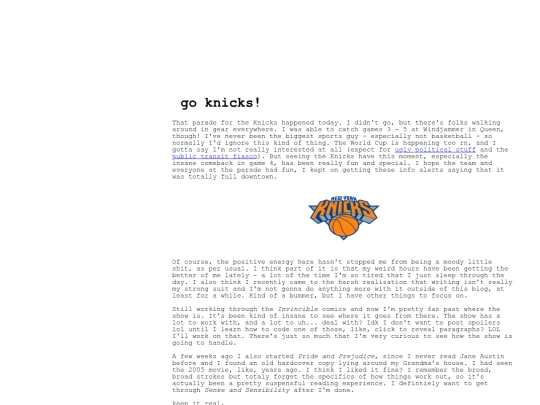 knicks screenshot