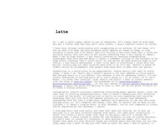 latte screenshot