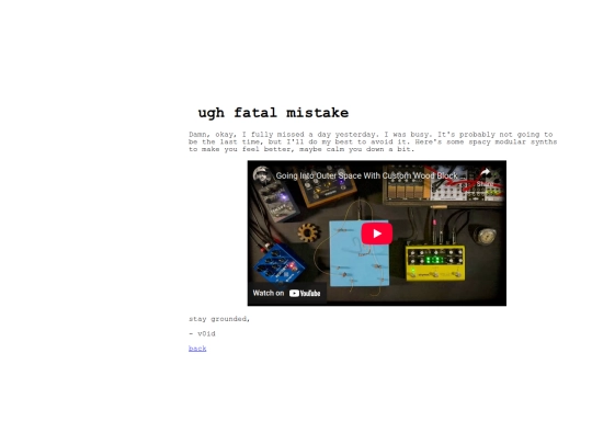mistake screenshot