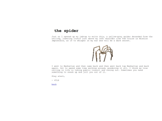 spider screenshot
