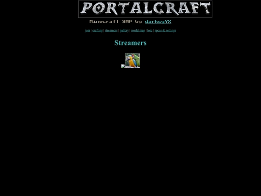 PortalCraftSMPwiki/streamers screenshot